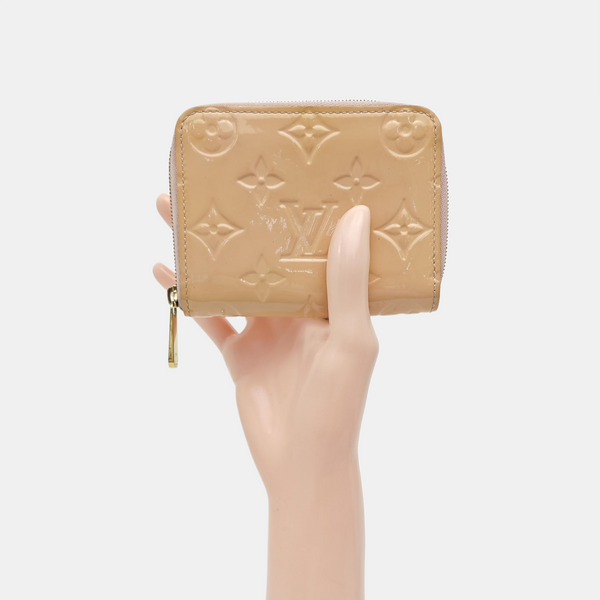 ZIPPY Monogram Patent Leather Yellow Wallet