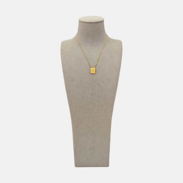 ALPHABET Brass Gold Necklace