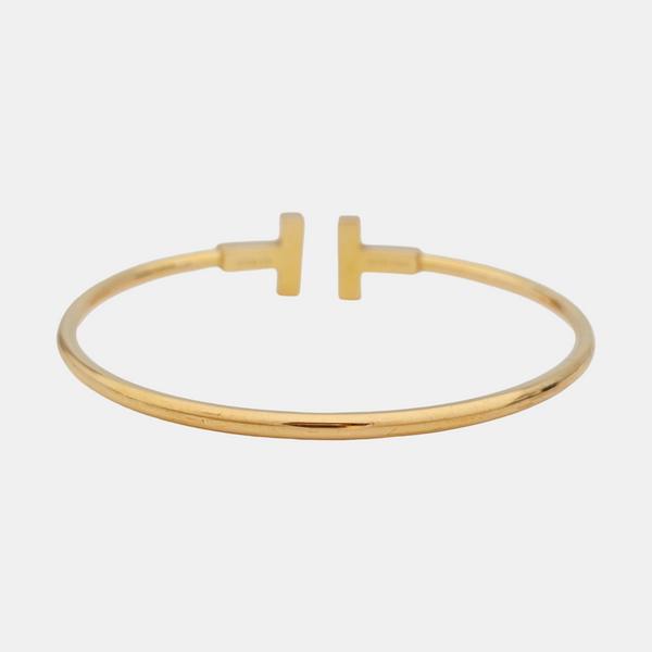 Tiffany T 18k Rose Gold Bangle