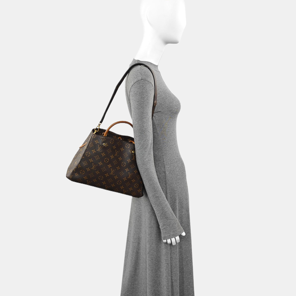 MONTAIGNE Monogram Coated Canvas Brown