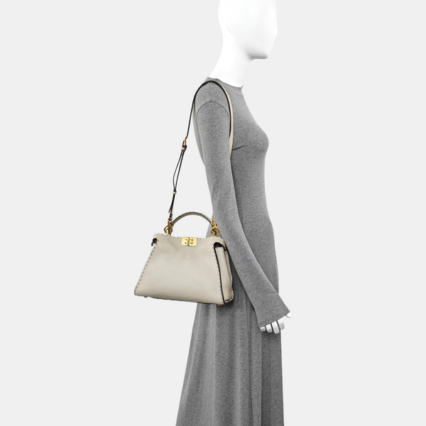 Peekaboo Mini Calfskin Gray