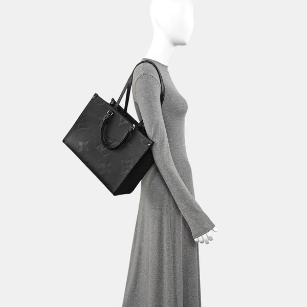 ONTHEGO MM Monogram Calfskin Black