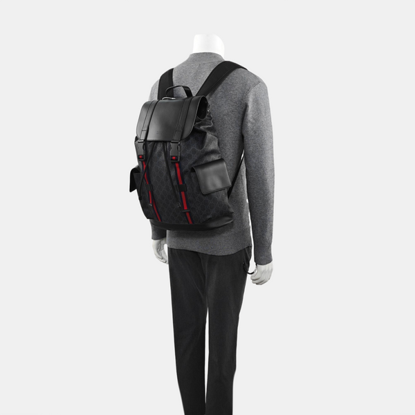 GG Supreme Monogram Coated Canvas Black