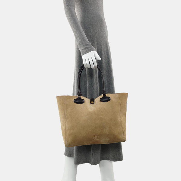 Suede Shoulder Bag Beige