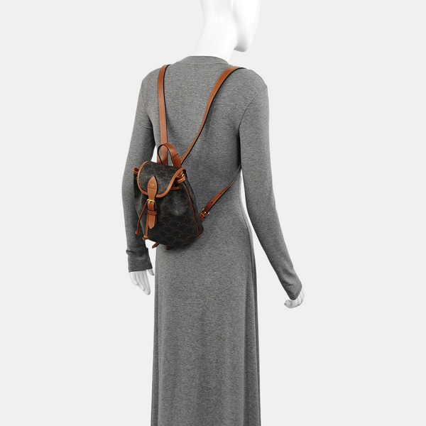 TRIOMPHE Mini Coated Canvas Brown