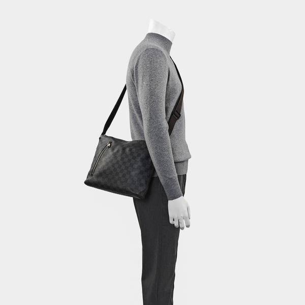 MICK PM Damier Graphite Coated Canvas Black