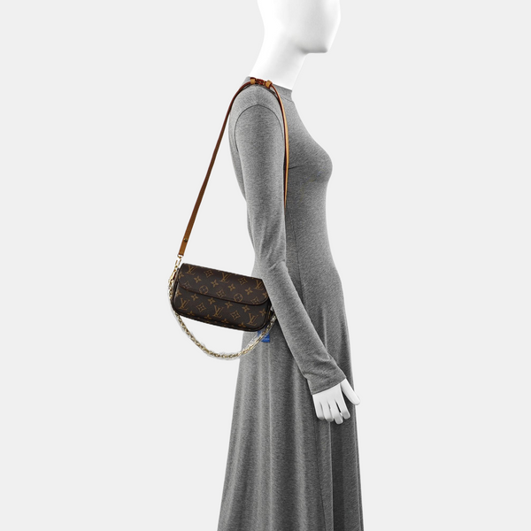 IVY Monogram Coated Canvas Brown
