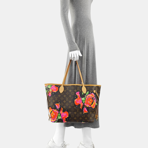 NEVERFULL MM Monogram Coated Canvas Brown