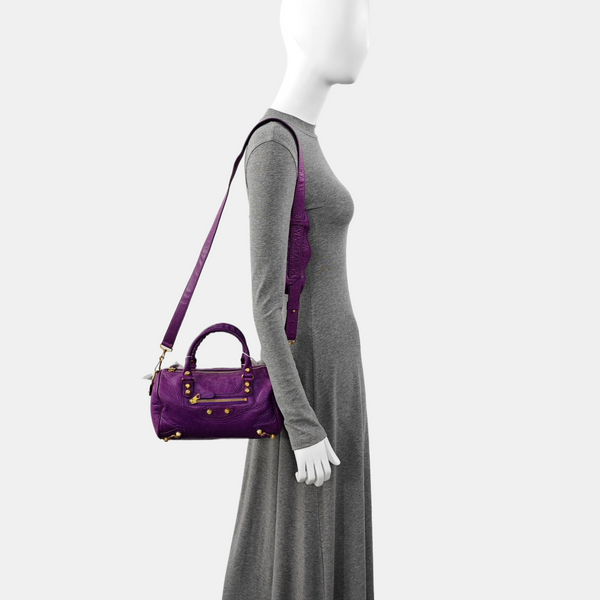 Classic City Mini Lambskin Purple