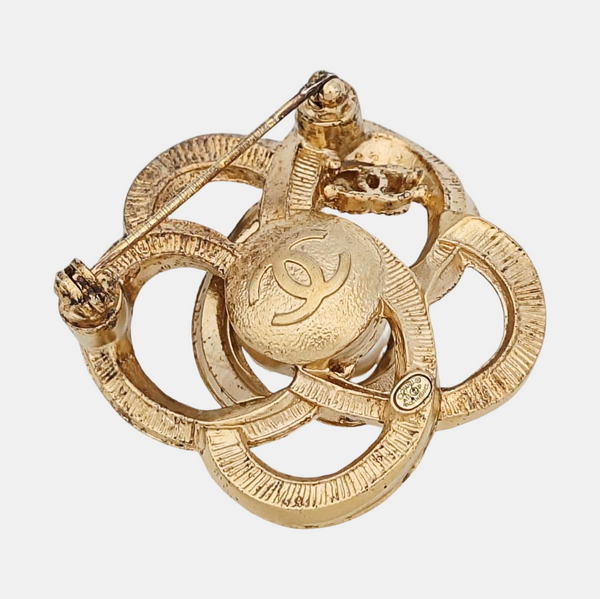 Metal Gold Brooch