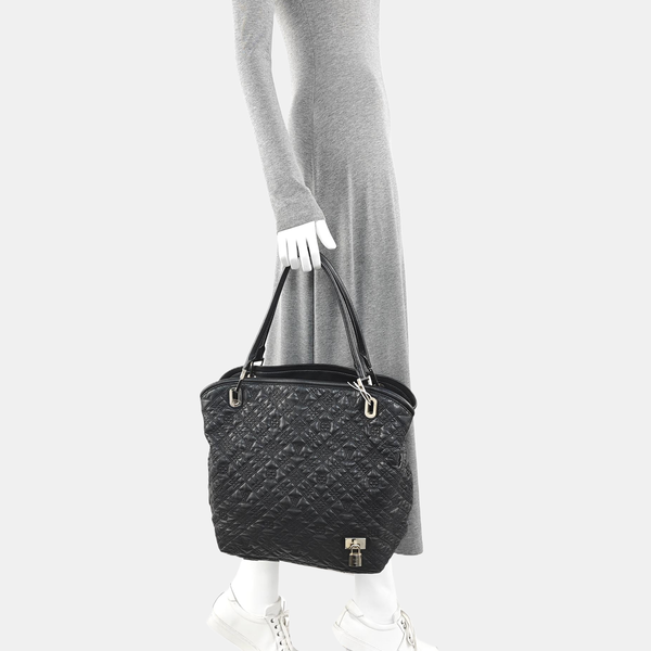 LILIA Monogram Calfskin Black
