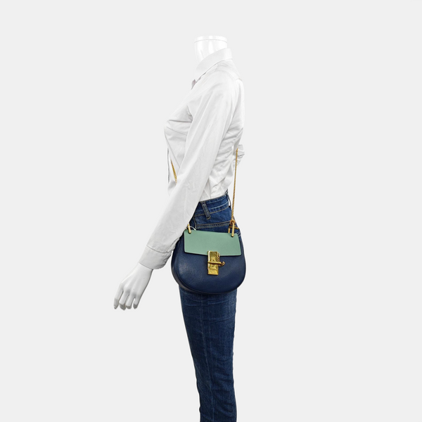 Drew Small Calfskin Blue