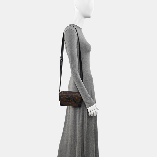 SOFT TRUNK Mini Monogram Coated Canvas Brown