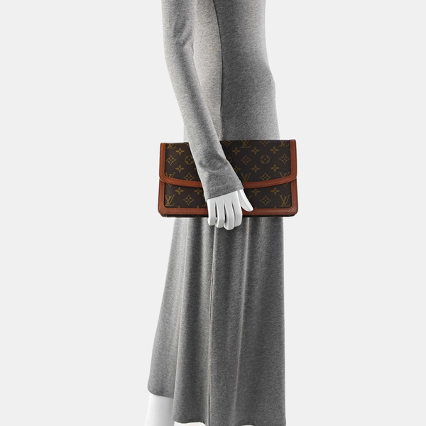 DAME GM Monogram Coated Canvas Brown