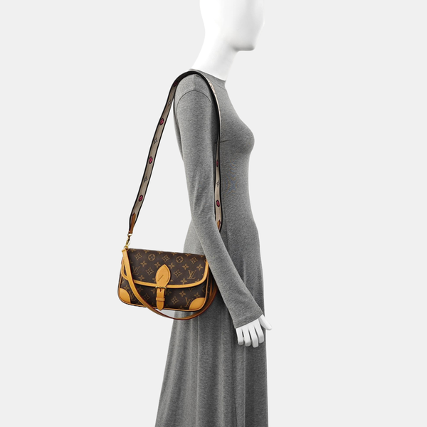 DIANE Monogram Coated Canvas Brown