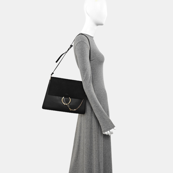 Faye Medium Calfskin Black