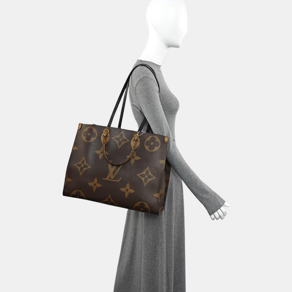 ONTHEGO GM Monogram Coated Canvas Brown