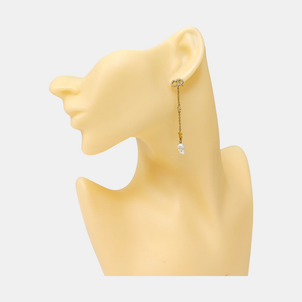 La Petite Tribale Metal Gold Stud Earrings