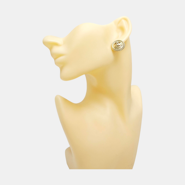 Metal Gold Stud Earrings