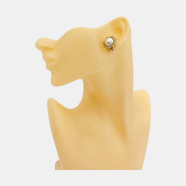 Metal Gold Clip On Earrings