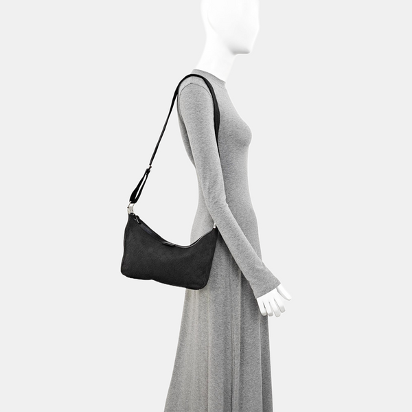 Monogram Canvas Shoulder Bag Gray