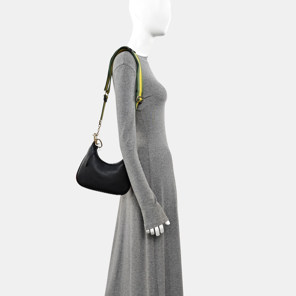 Calfskin Shoulder Bag Black