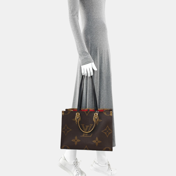 ONTHEGO MM Monogram Coated Canvas Brown