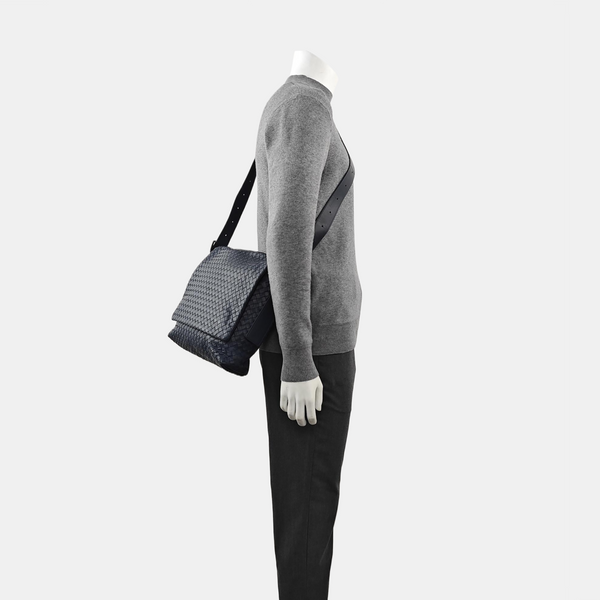 Calfskin Shoulder Bag Blue