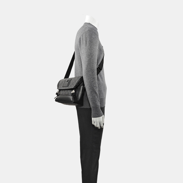 VOYAGER PM Monogram Coated Canvas Black