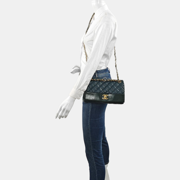 Quilted Calfskin Blue