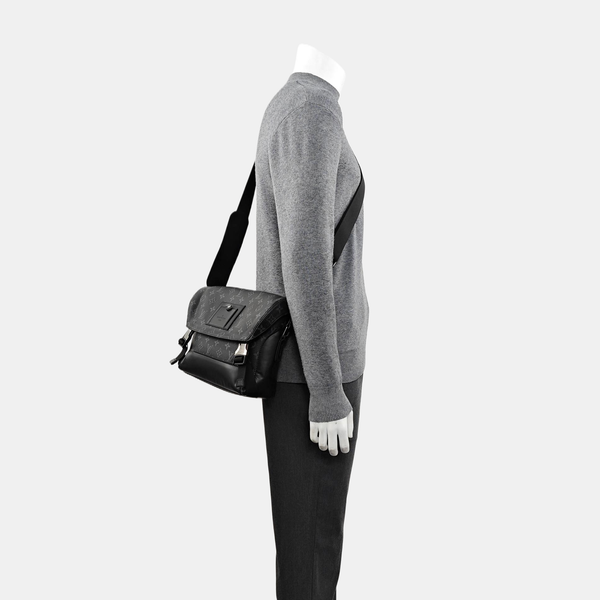 VOYAGER PM Monogram Coated Canvas Black