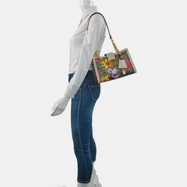 Authenticated pre-owned Padlock Small Monogram Coated Canvas Beige - Tote Bag at Looply