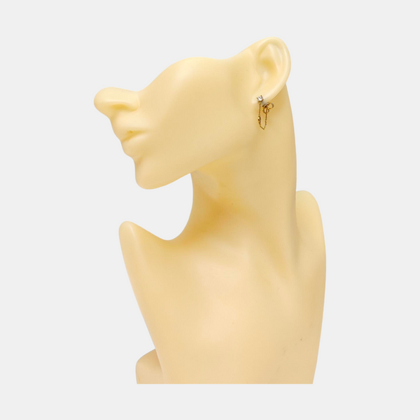 Metal Gold Stud Earrings