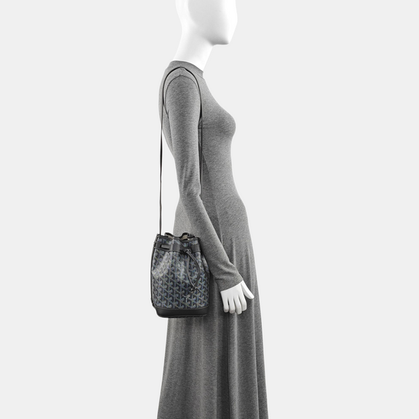 Authenticated pre-owned Petit Flot Coated Canvas Grey - Bucket Bag at Looply
