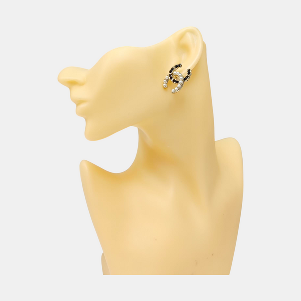 Metal Gold Stud Earrings
