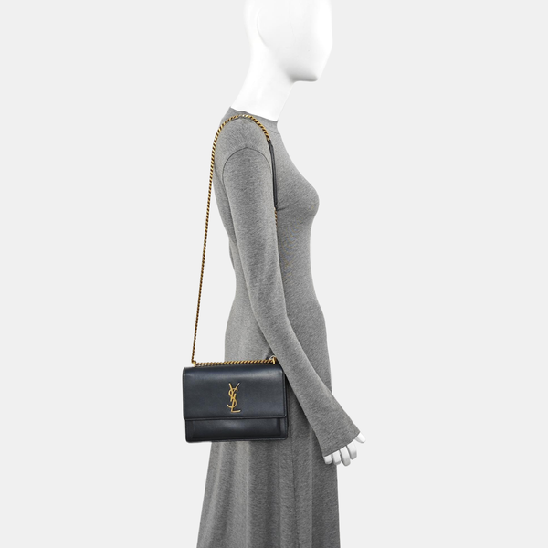 SUNSET Small Calfskin Gray