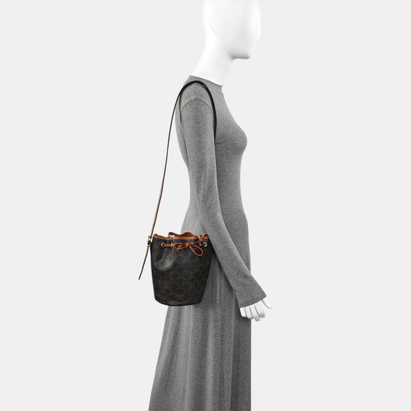TRIOMPHE CANVAS Small Coated Canvas Brown