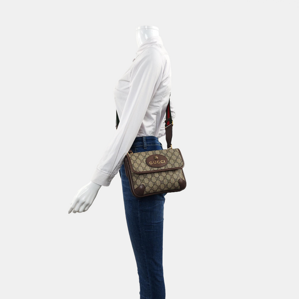 Neo Vintage Small Monogram Coated Canvas Beige