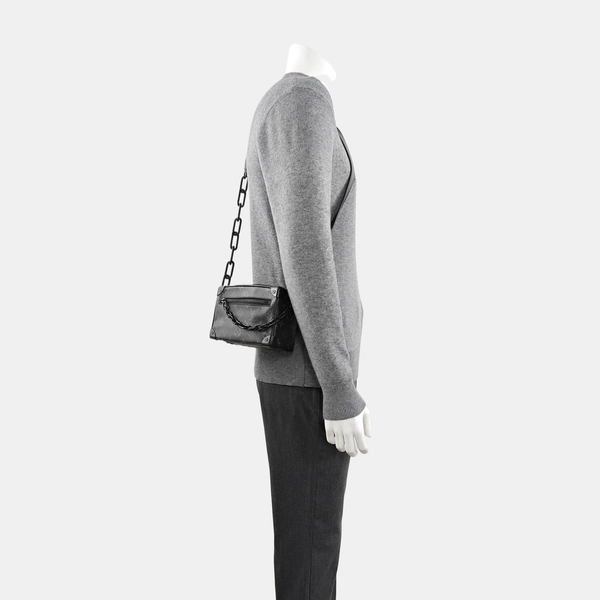 SOFT TRUNK Mini Monogram Coated Canvas Black