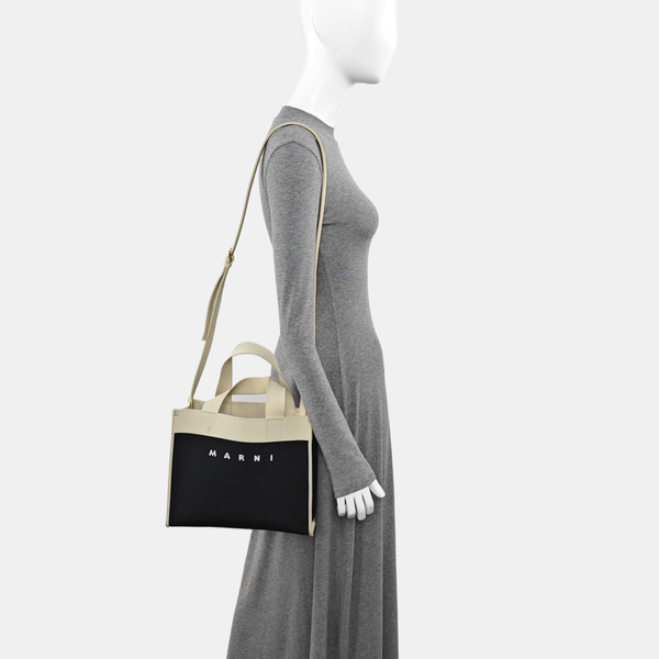 Fabric Shoulder Bag Black