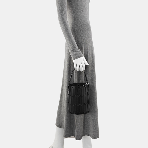Special Material Top Handle Bag Black