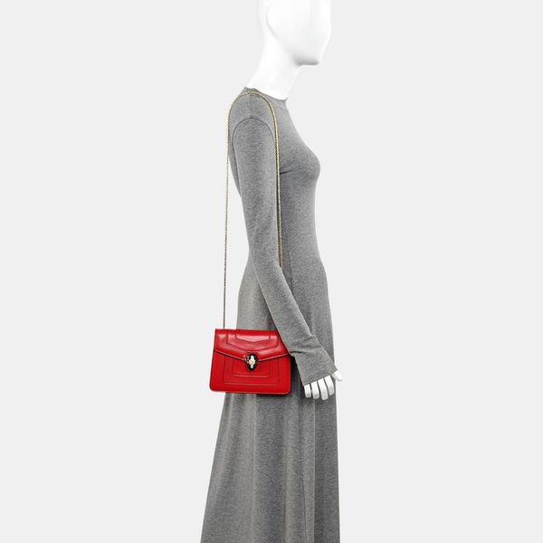 SERPENTI FOREVER Calfskin Red