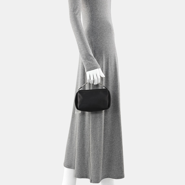 Fabric Top Handle Bag Black