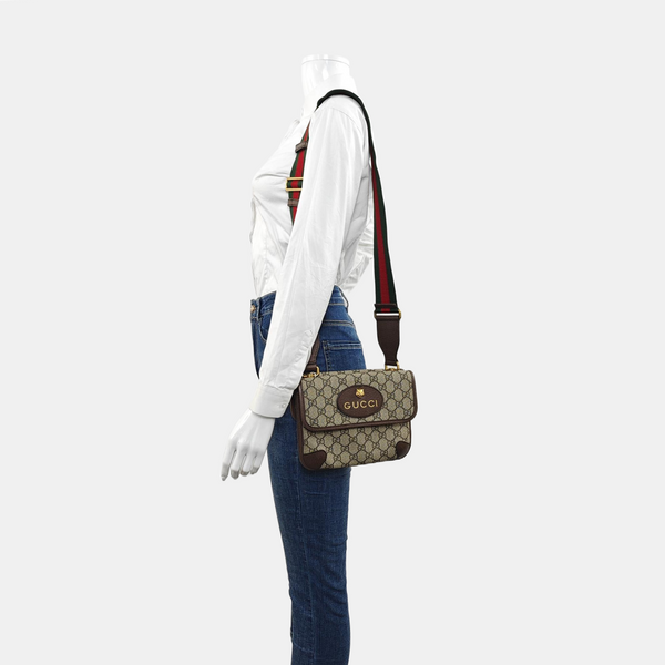Neo Vintage Small Monogram Coated Canvas Beige