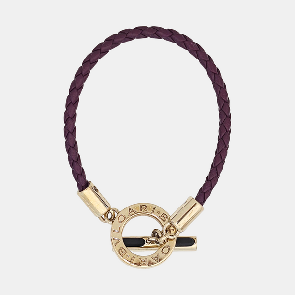 Leather Purple Bracelet