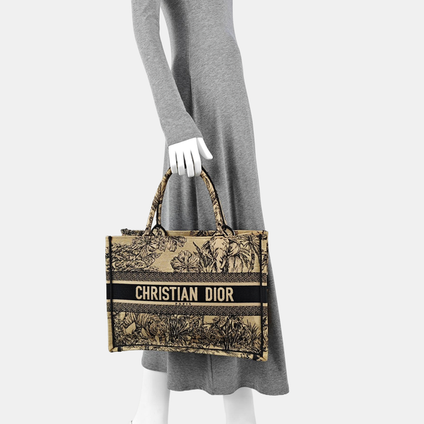 Book Tote Medium Canvas Beige