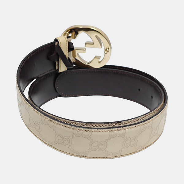 Leather Belt White