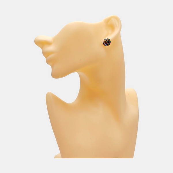 Metal Gold Stud Earrings