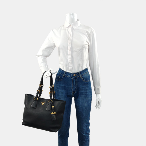 Calfskin Tote Bag Black