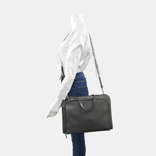 Saffiano Calfskin Crossbody Bag Gray